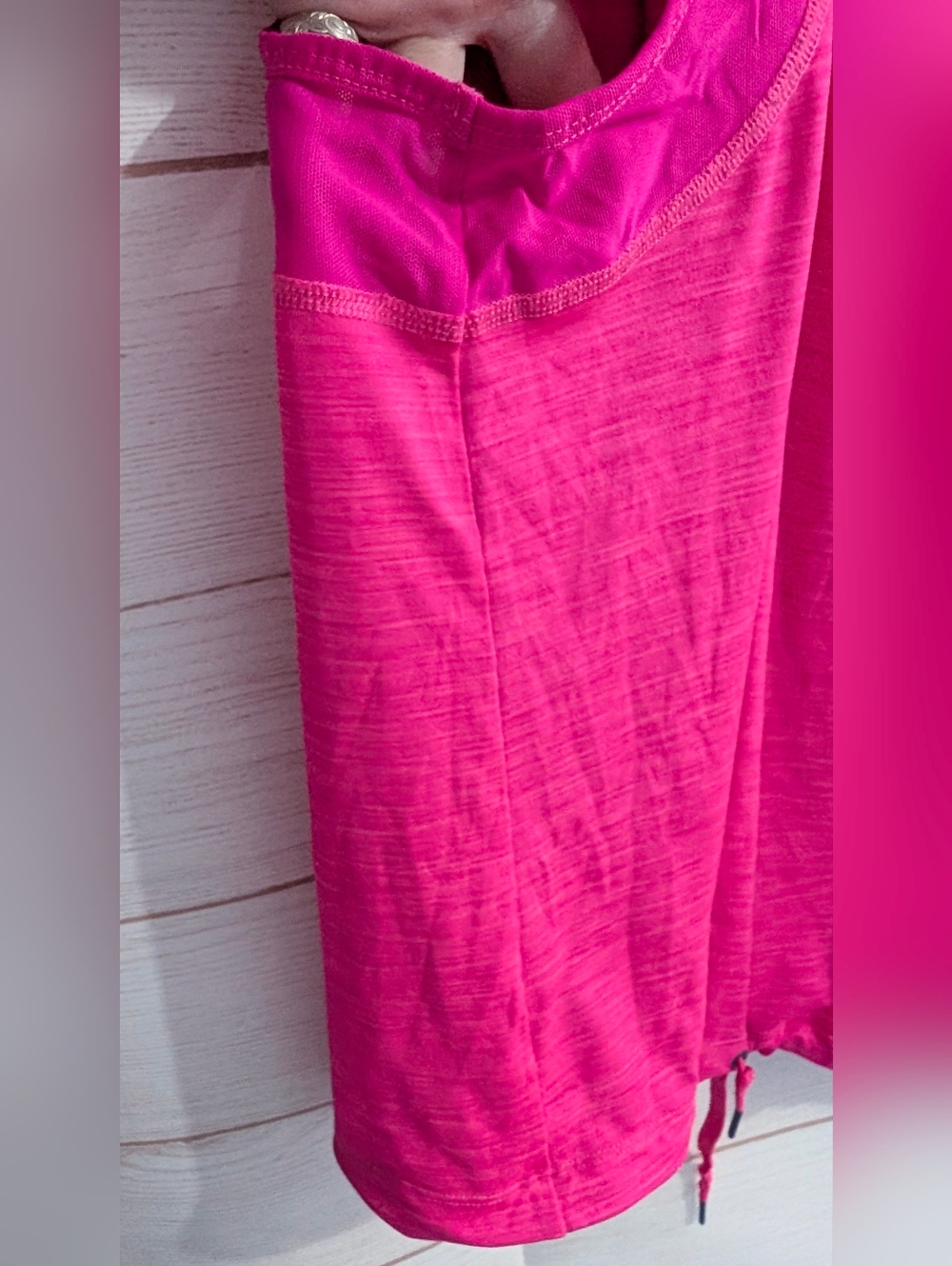 Athletic Works Hot Pink 🩷 🩷 🩷 🩷 🩷 🩷 Drawstring Tank Size Large - Picture 4 of 5